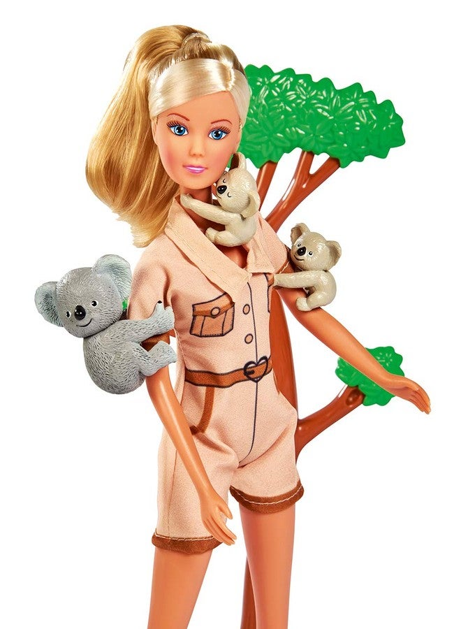 Steffi Love Simba Koala. Doll Takes Care of The Koala Family with Climbing Tree, Food and Water Bottle - Image 1